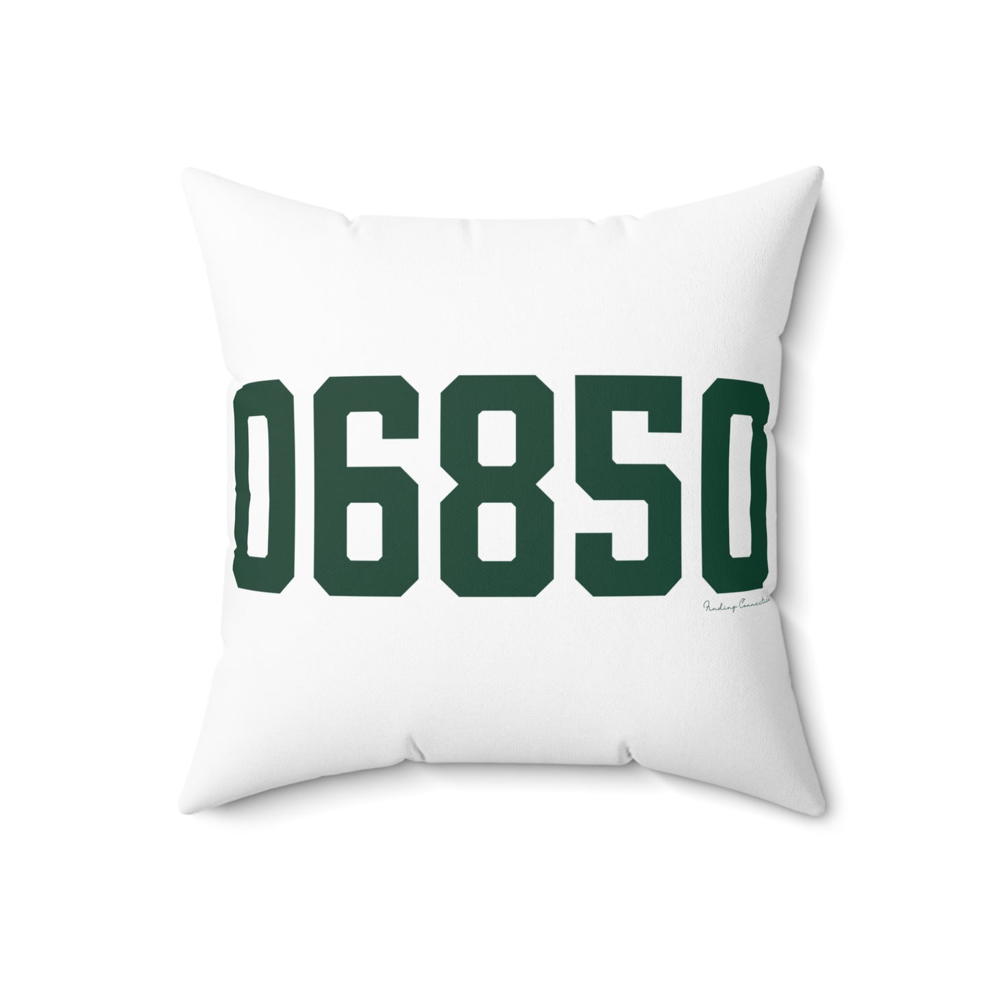 06850 Norwalk Connecticut Zip Code Spun Polyester Square Pillow