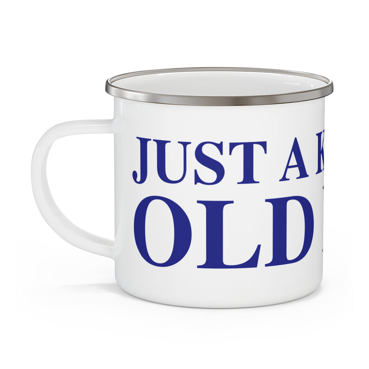 Just a kid from Old Lyme Enamel Camping Mug