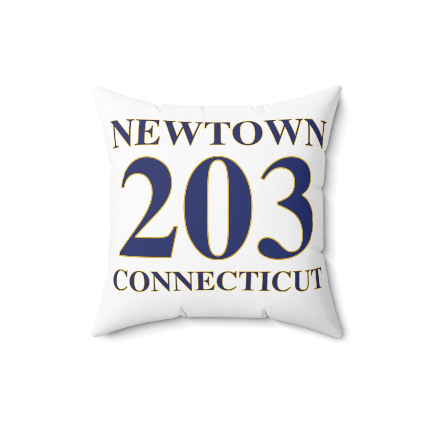 Newtown 203 Connecticut Spun Polyester Square Pillow