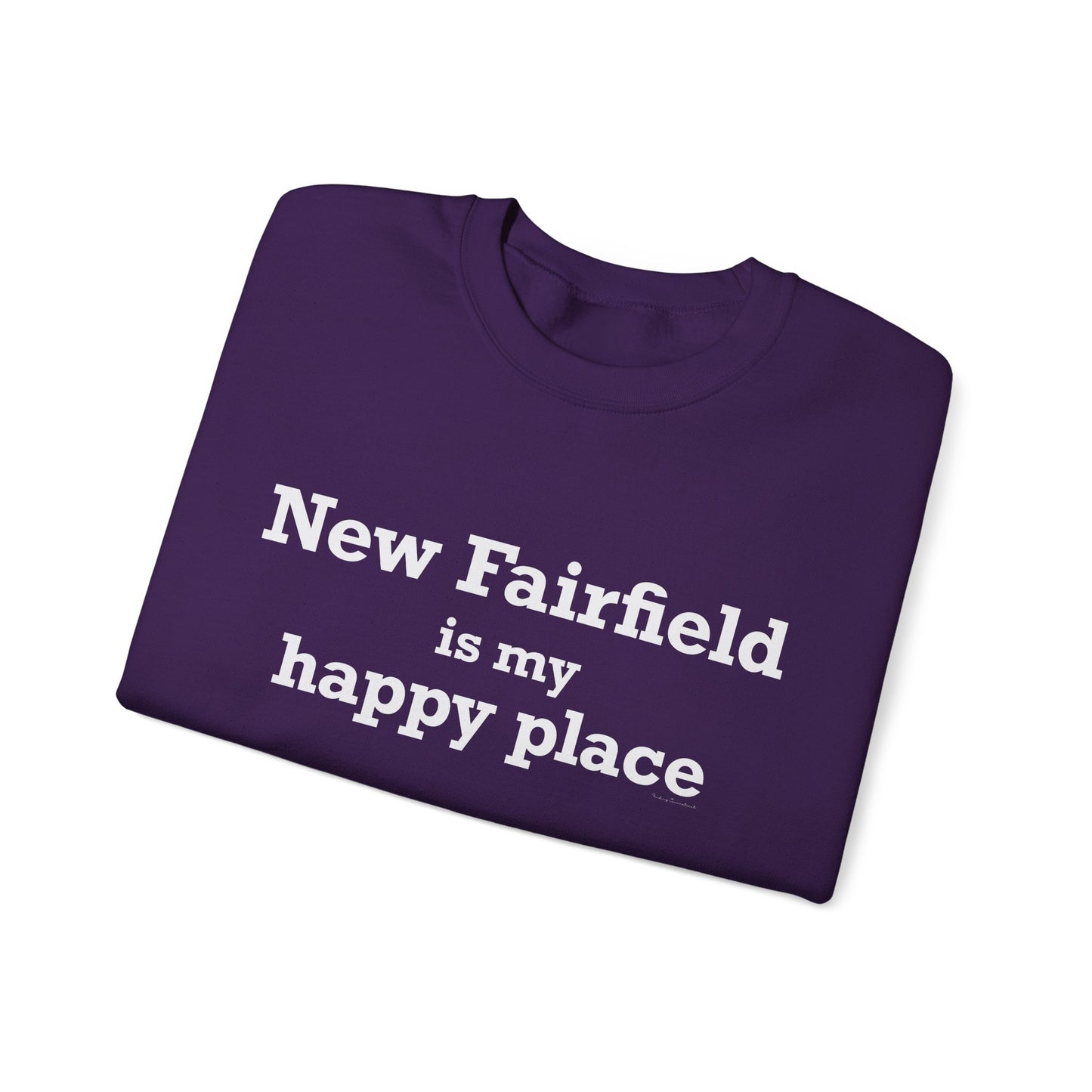 New Fairfield Is My Happy Place Unisex Heavy Blend™ Crewneck Sweatshirt