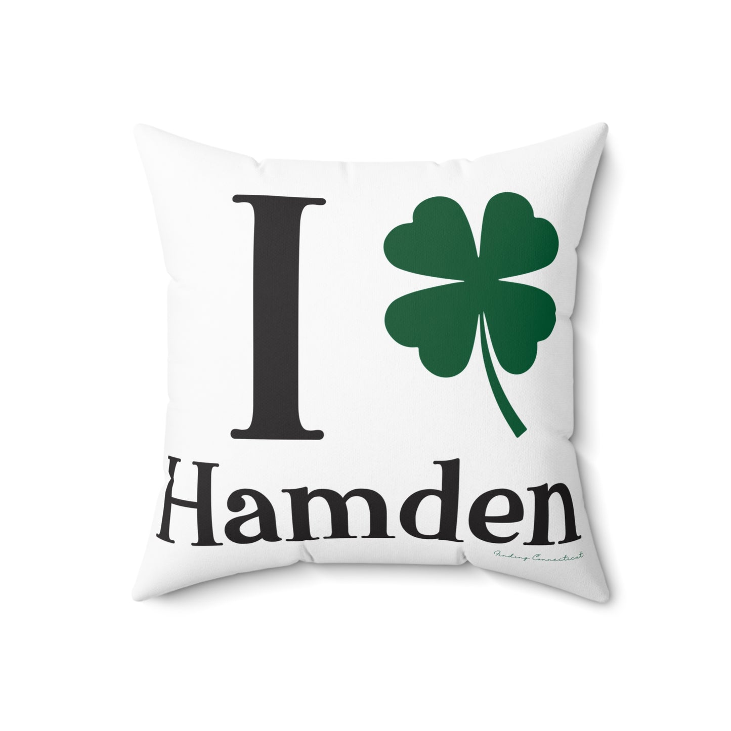 I Clover Hamden Spun Polyester Square Pillow
