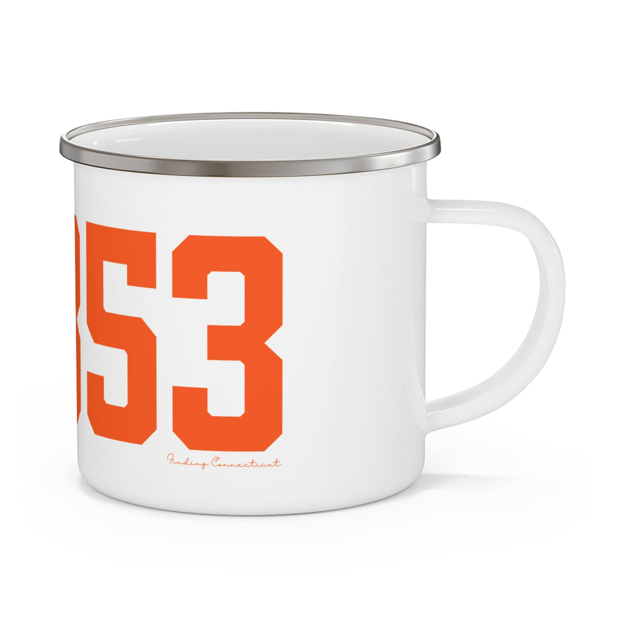06353 Montville Connecticut Zip Code Enamel Camping Mug