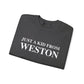 Just a kid from Weston Unisex Heavy Blend™ Crewneck Sweatshirt