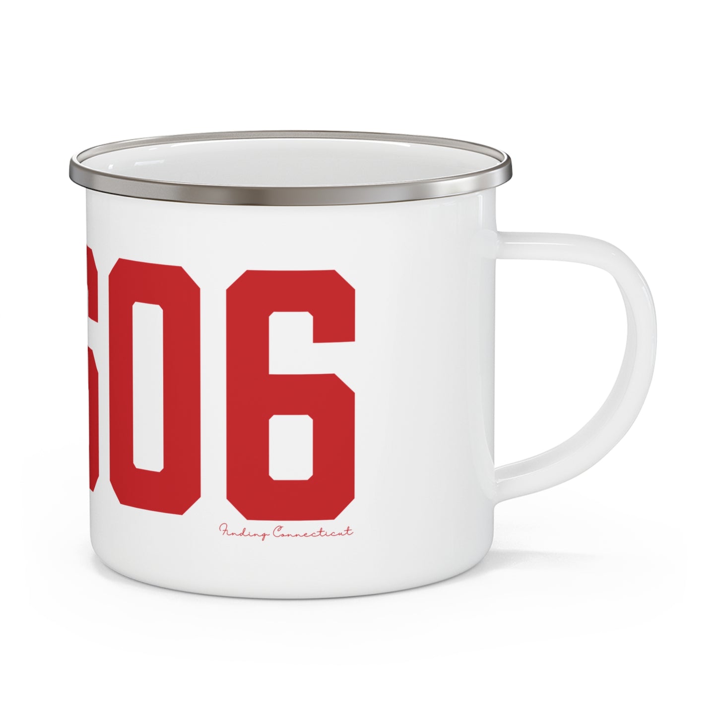 06606 Bridgeport Connecticut Zip Code Enamel Camping Mug