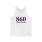 860 Barkhamsted Red White & Blue Unisex Jersey Tank Top