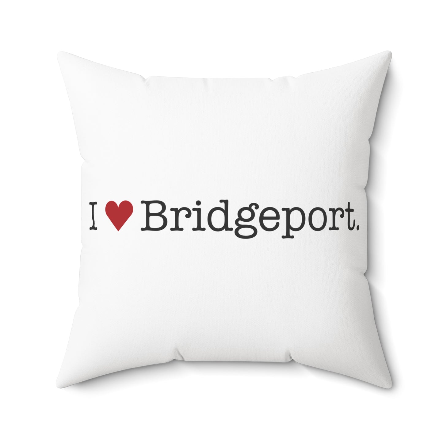 I Heart Bridgeport. Spun Polyester Square Pillow