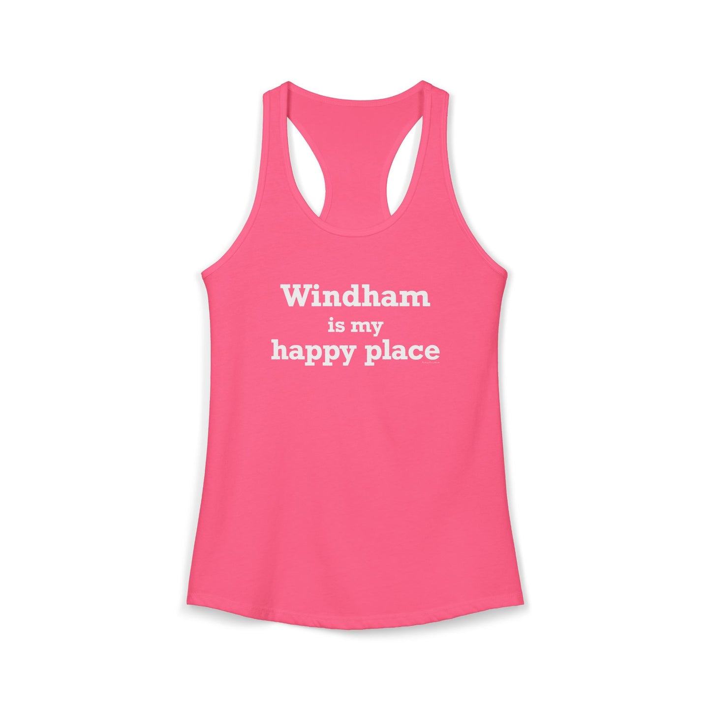 Windham is My Happy Place Women's Ideal Racerback Tank Top