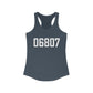 06807 - Greenwich CT Zip Code Women's Ideal Racerback Tank Top