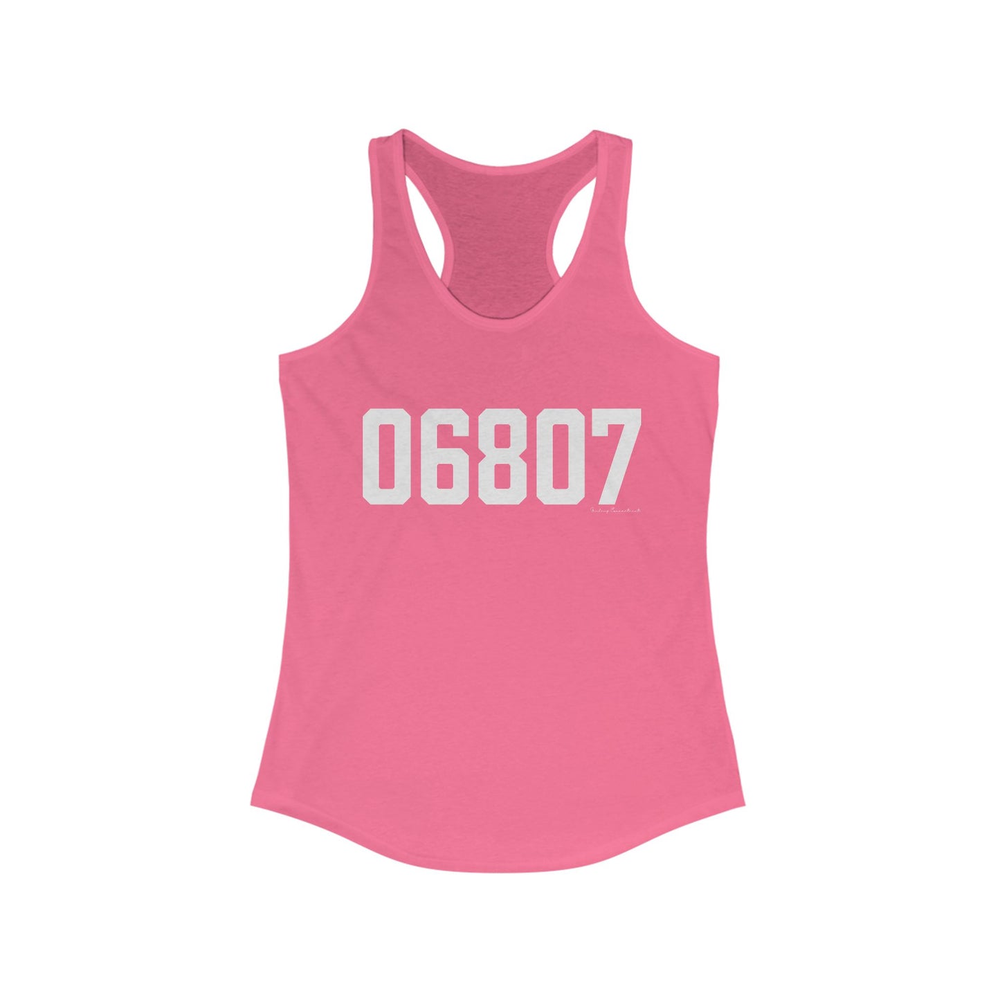06807 - Greenwich CT Zip Code Women's Ideal Racerback Tank Top