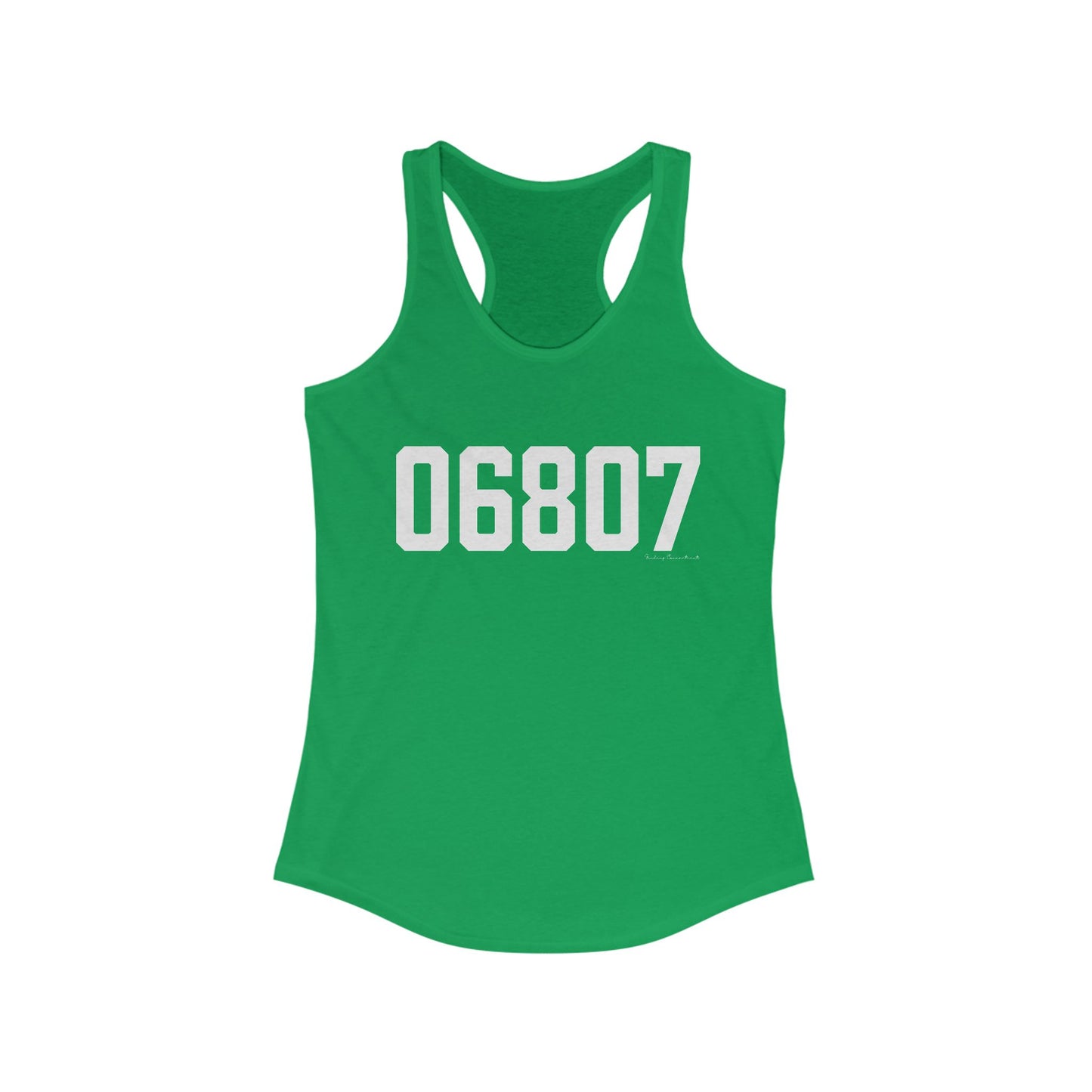 06807 - Greenwich CT Zip Code Women's Ideal Racerback Tank Top