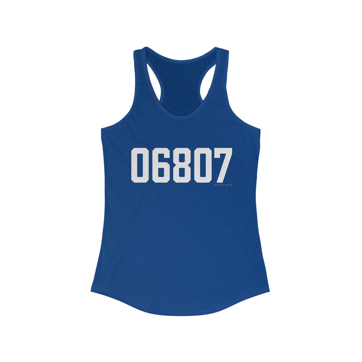 06807 - Greenwich CT Zip Code Women's Ideal Racerback Tank Top