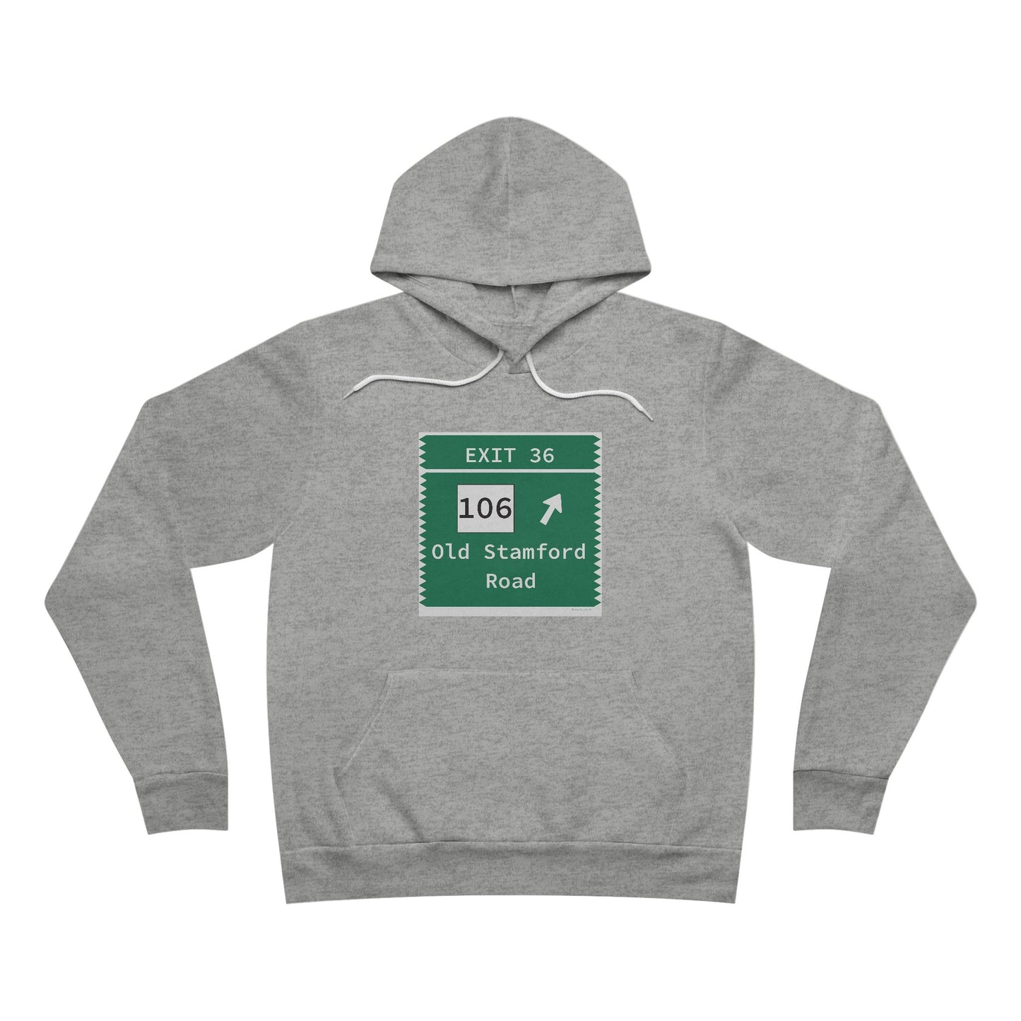 Vintage Merritt Parkway Exit 36 Sign Unisex Sponge Fleece Pullover Hoodie
