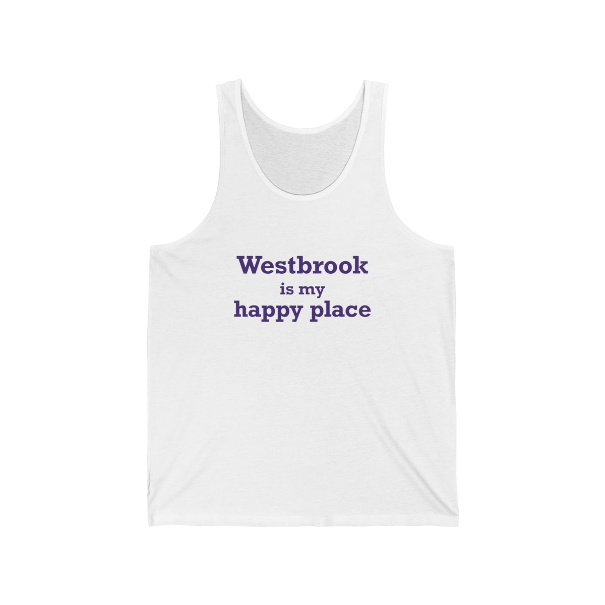 Westbrook is My Happy Place Unisex Jersey Tank Top