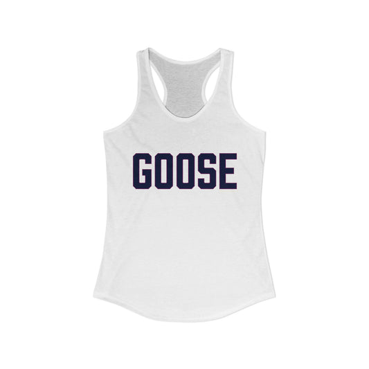 Goose Zip Code - Blue & Purple Women's Ideal Racerback Tank Top
