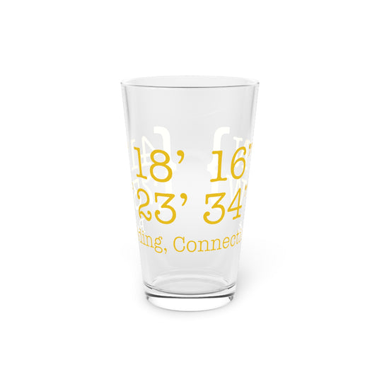 Redding Coordinates Pint Glass, 16oz