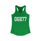 06877 Ridgefield CT Zip Code Women's Ideal Racerback Tank Top