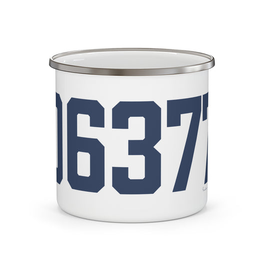 06377 Sterling Connecticut Zip Code Enamel Camping Mug