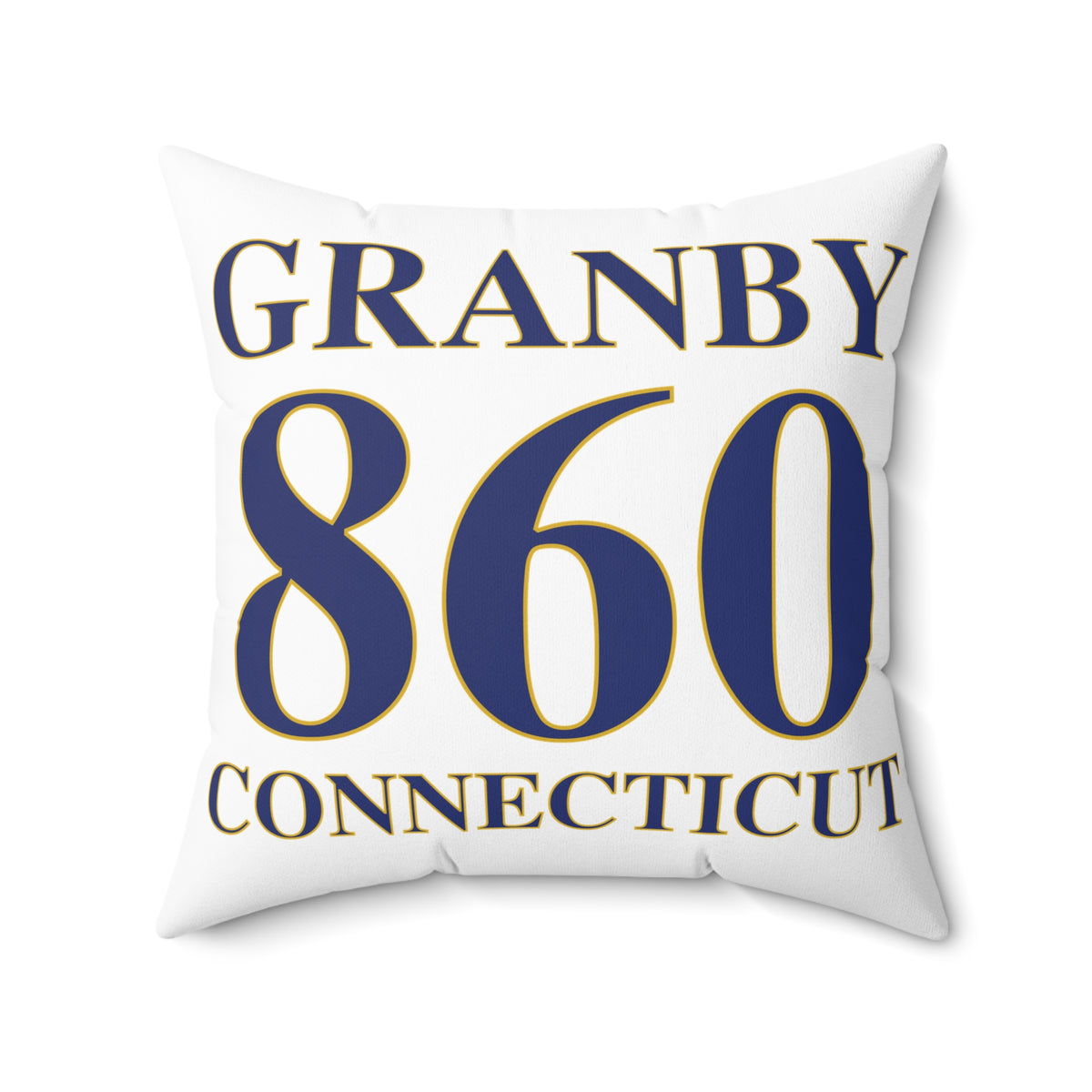 Granby 860 Connecticut Polyester Square Pillow