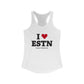 I Heart ESTN Women's Ideal Racerback Tank Top