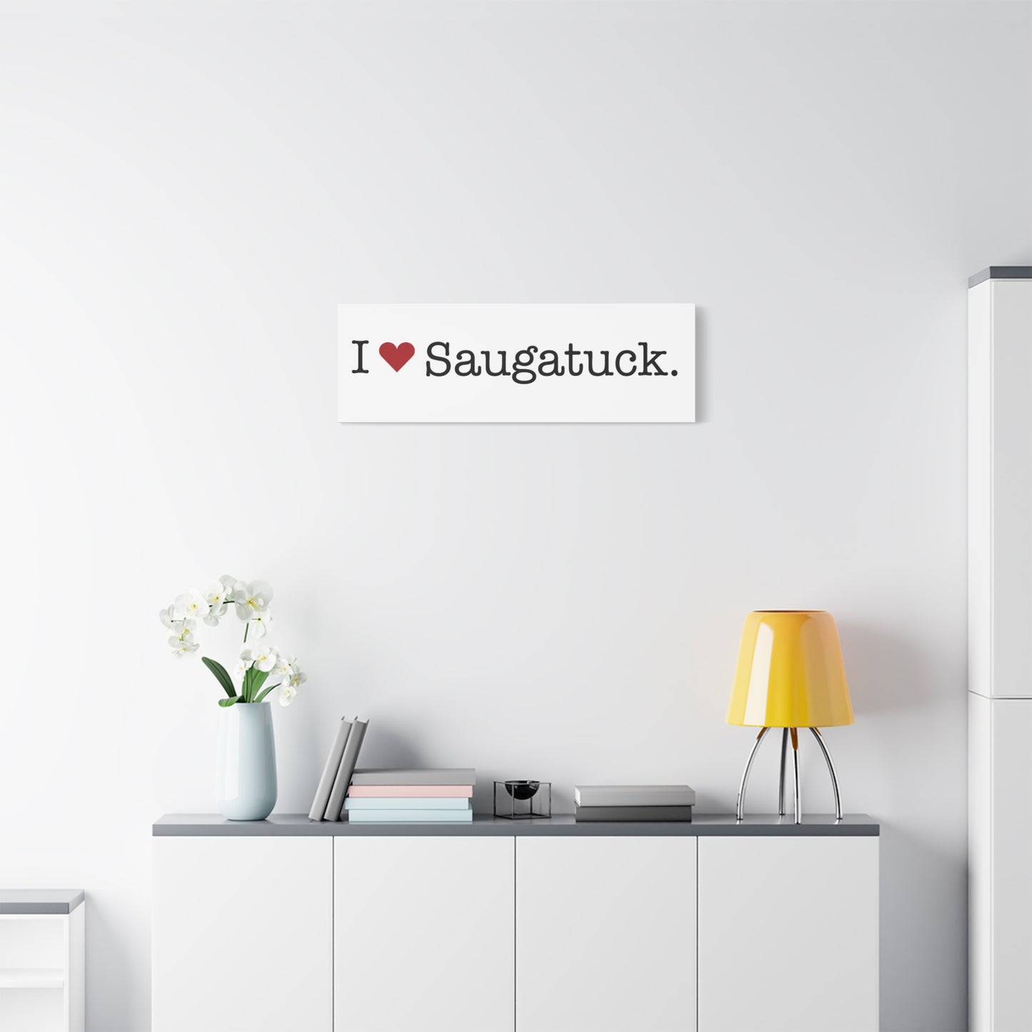 I Heart Saugatuck. Matte Canvas, Stretched, 1.25"