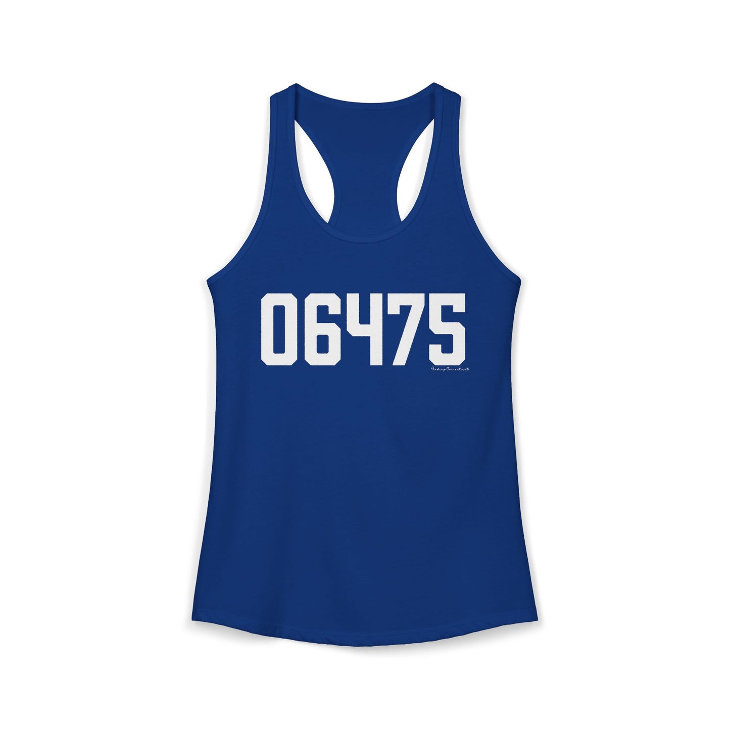06475 Old Saybrook CT Zip Code Women's Ideal Racerback Tank Top