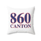 860 Canton Red, White & Blue Spun Polyester Square Pillow