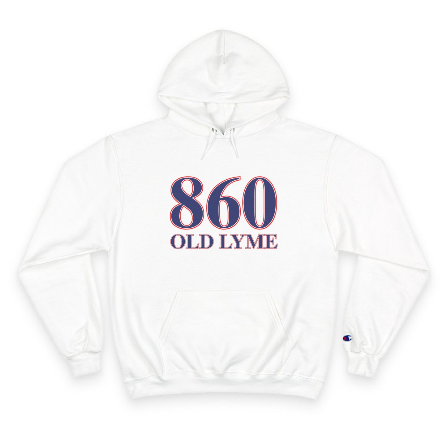 860 Old Lyme Red White & Blue Champion Hoodie