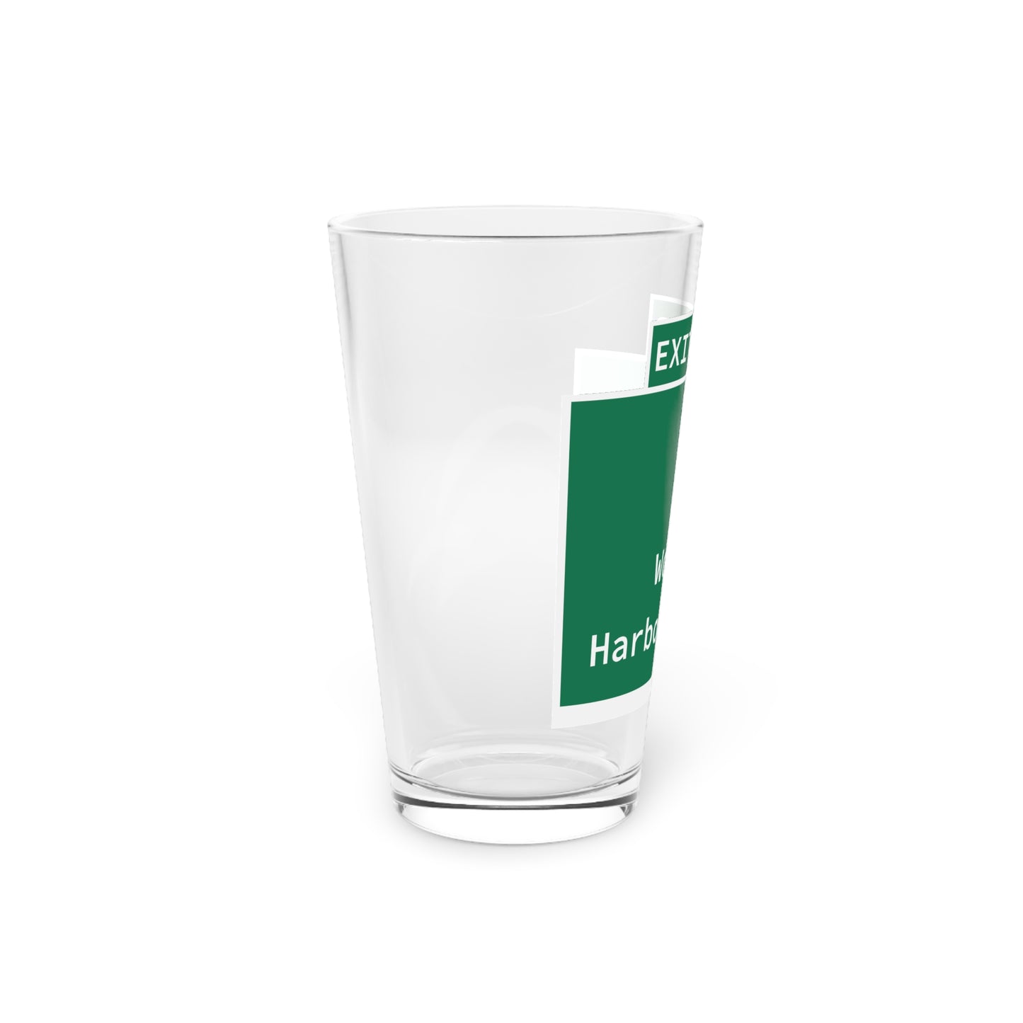 Vintage WCP Exit 55B Sign Pint Glass, 16oz