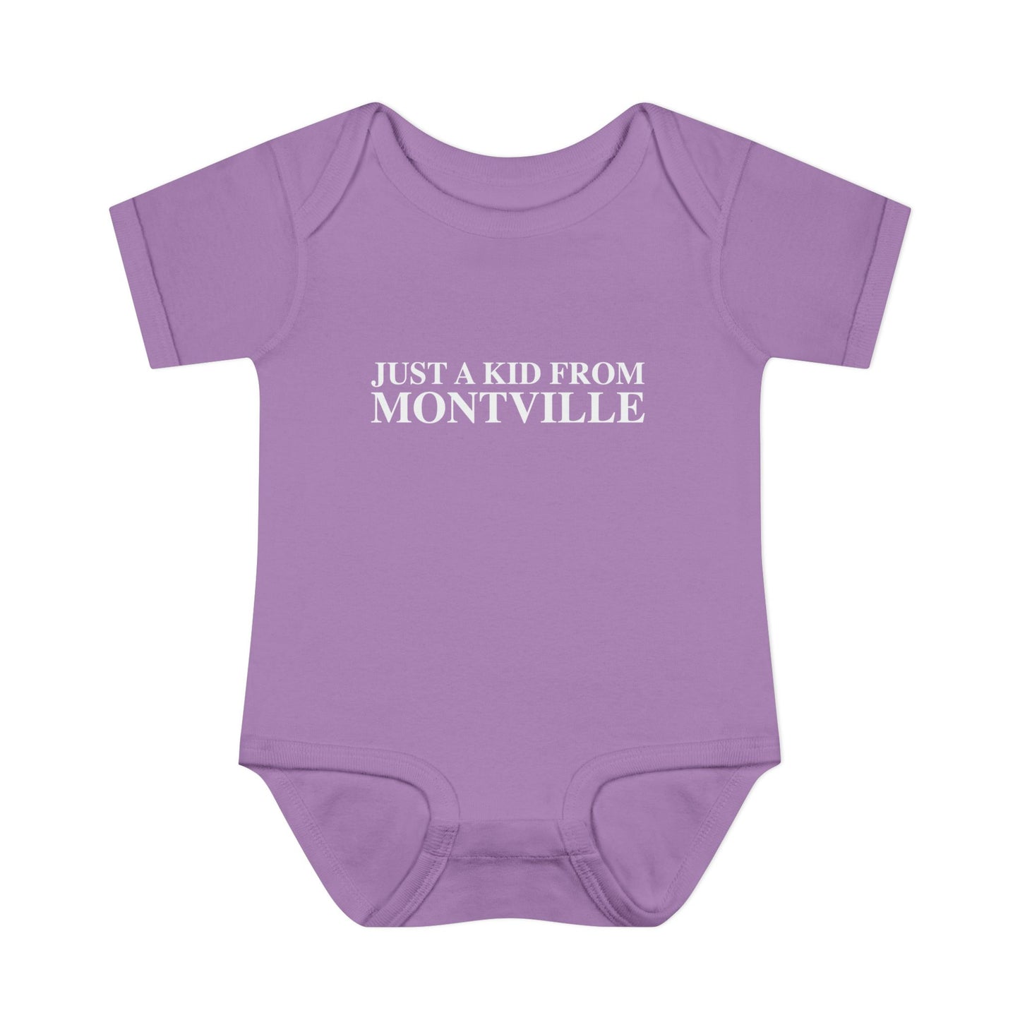 Just a kid from Montville Infant Baby Rib Bodysuit
