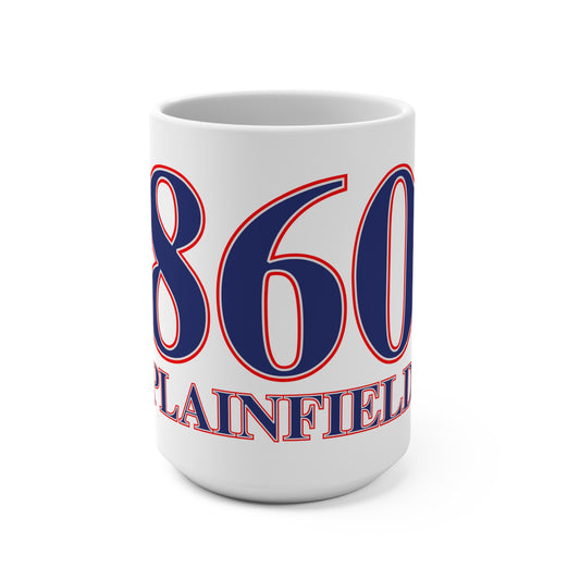 860 Plainfield Red, White & Blue Mug 15oz