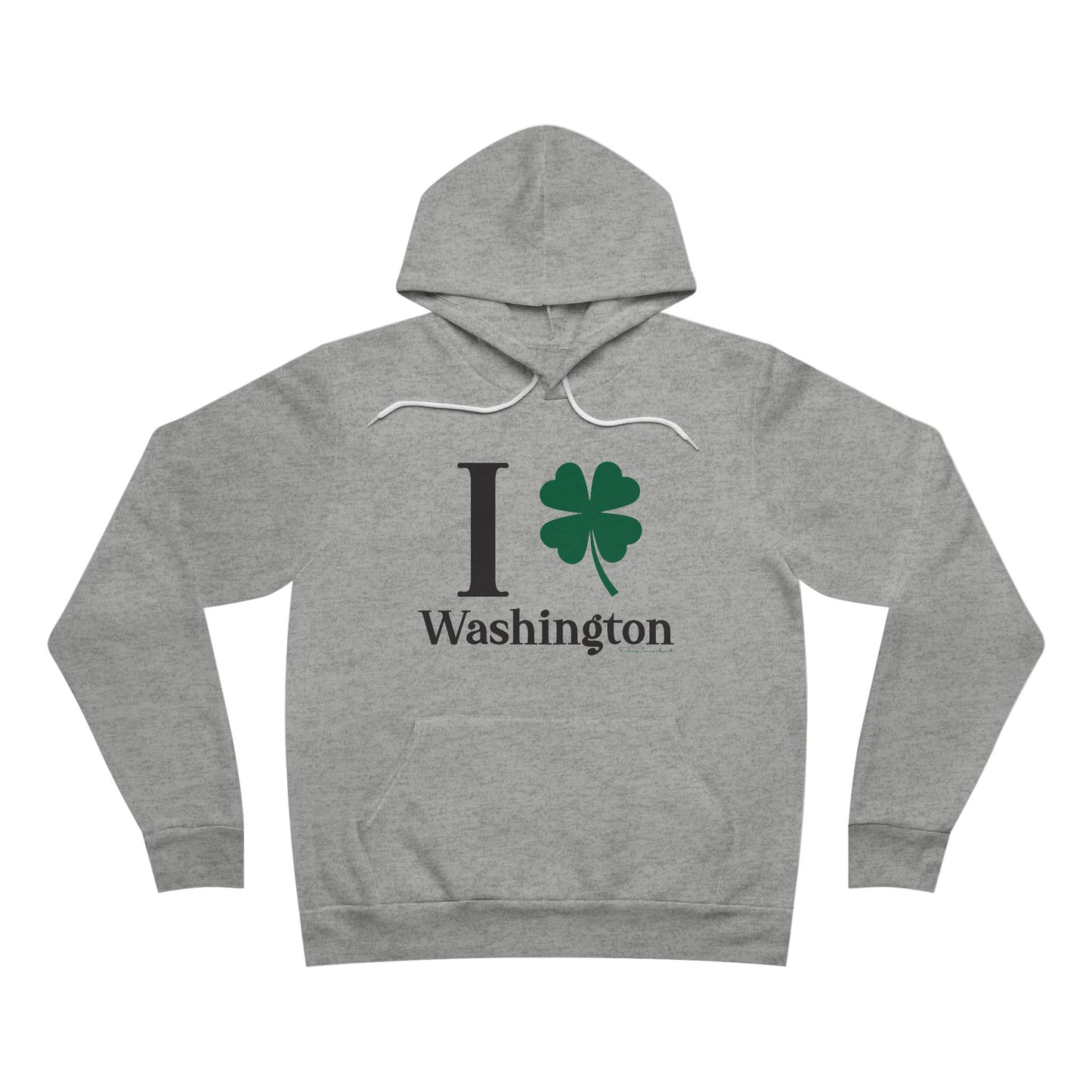 I Clover Washington Unisex Sponge Fleece Pullover Hoodie