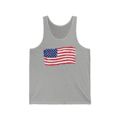 American Flag Unisex Jersey Tank Tops