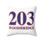 203 Woodbridge Red White & Blue Spun Polyester Square Pillow