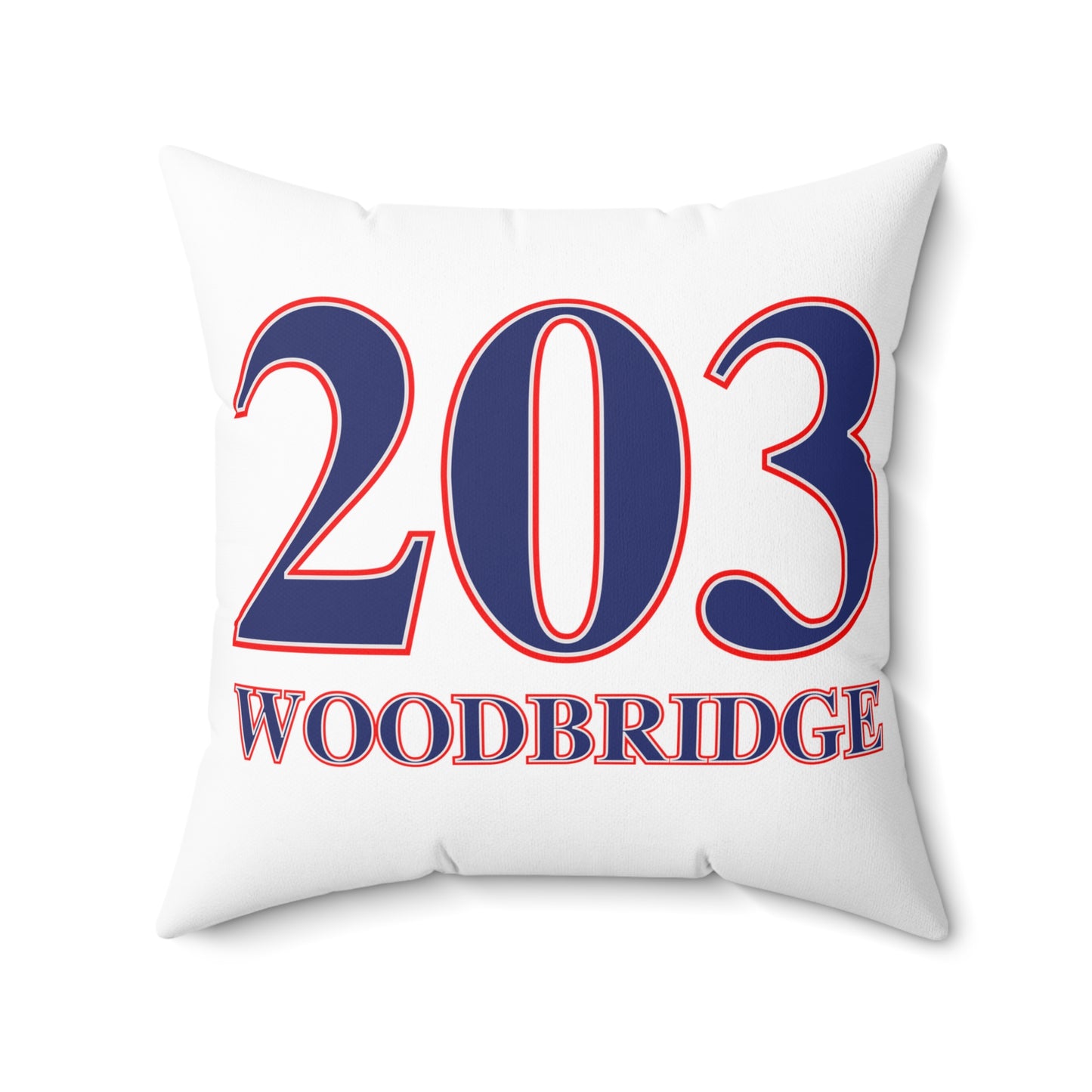 203 Woodbridge Red White & Blue Spun Polyester Square Pillow