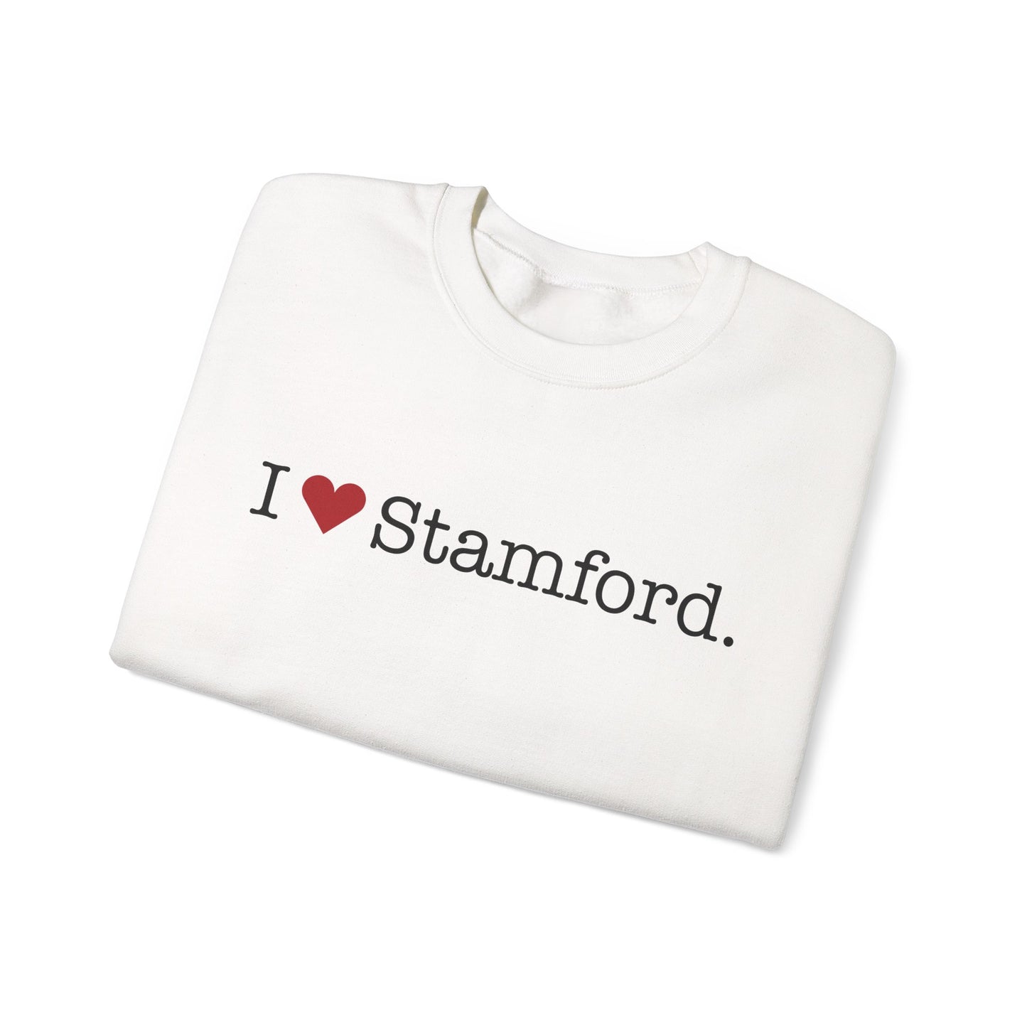 I Heart Stamford. Unisex Heavy Blend™ Crewneck Sweatshirt