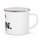 I Heart CONN. Enamel Camping Mug