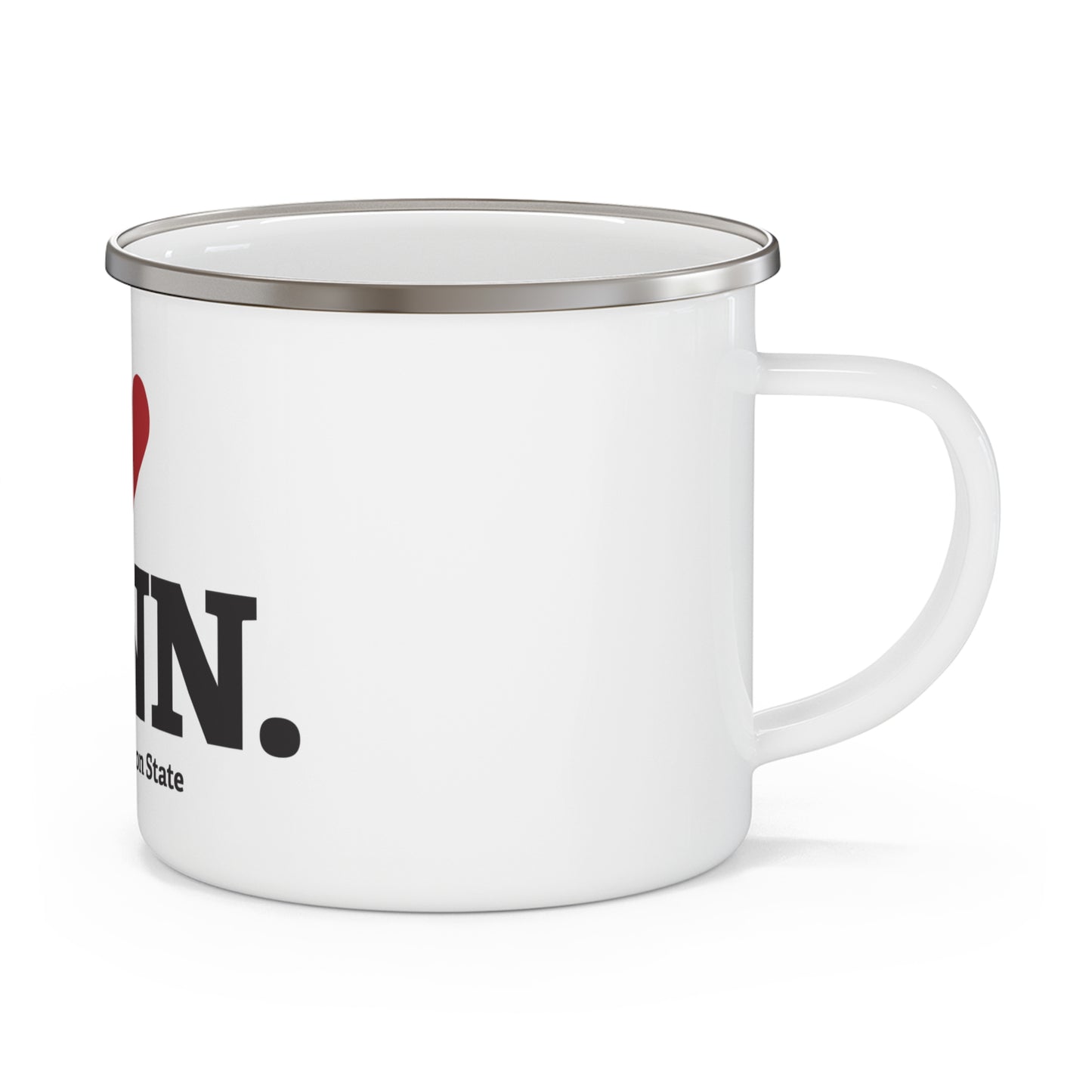 I Heart CONN. Enamel Camping Mug