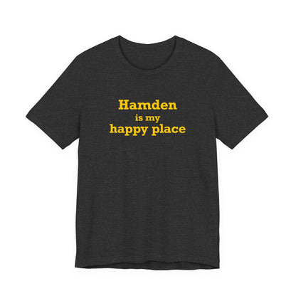 Hamden is My Happy Place Unisex Jersey Short Sleeve T-Shirt
