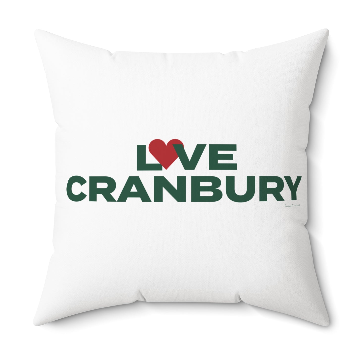 Love Cranbury Spun Polyester Square Pillow