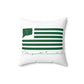Killingworth Connecticut St. Patrick’s Day Flag Spun Polyester Square Pillow