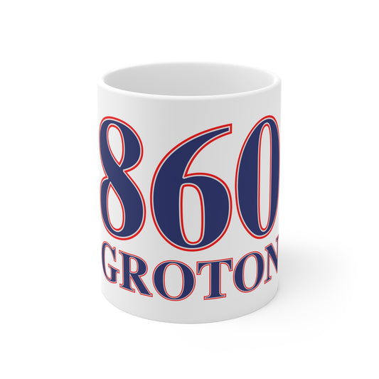 860 Groton Red, White & Blue Mug 11oz