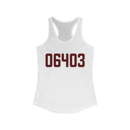 06403 Beacon Falls Connecticut Zip Code Women's Ideal Racerback Tank Top