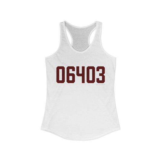 06403 Beacon Falls Connecticut Zip Code Women's Ideal Racerback Tank Top
