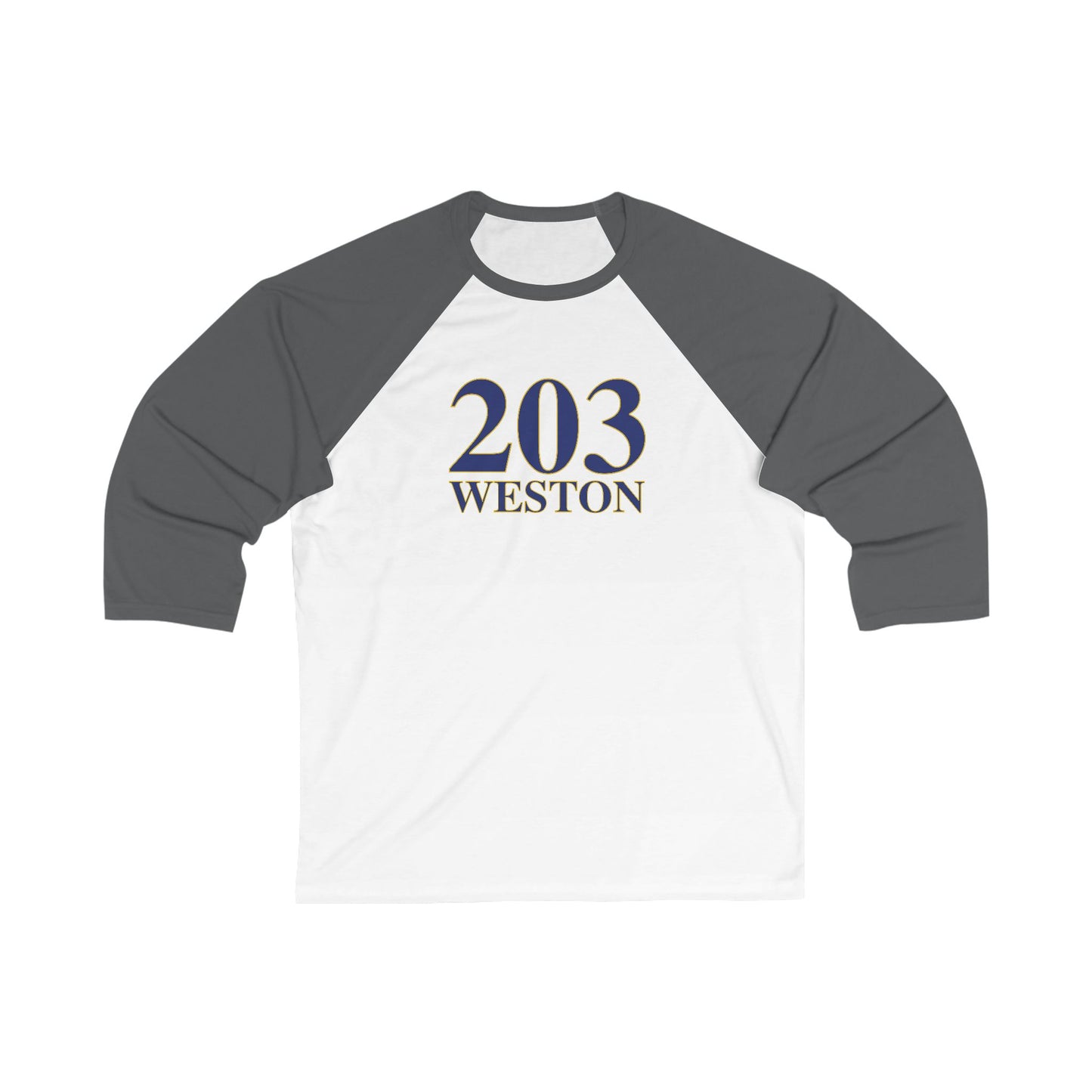 203 Weston Unisex 3\4 Sleeve Baseball Tee