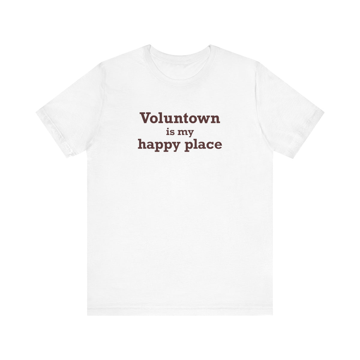 Voluntown is My Happy Place Unisex Jersey Short Sleeve T-Shirt