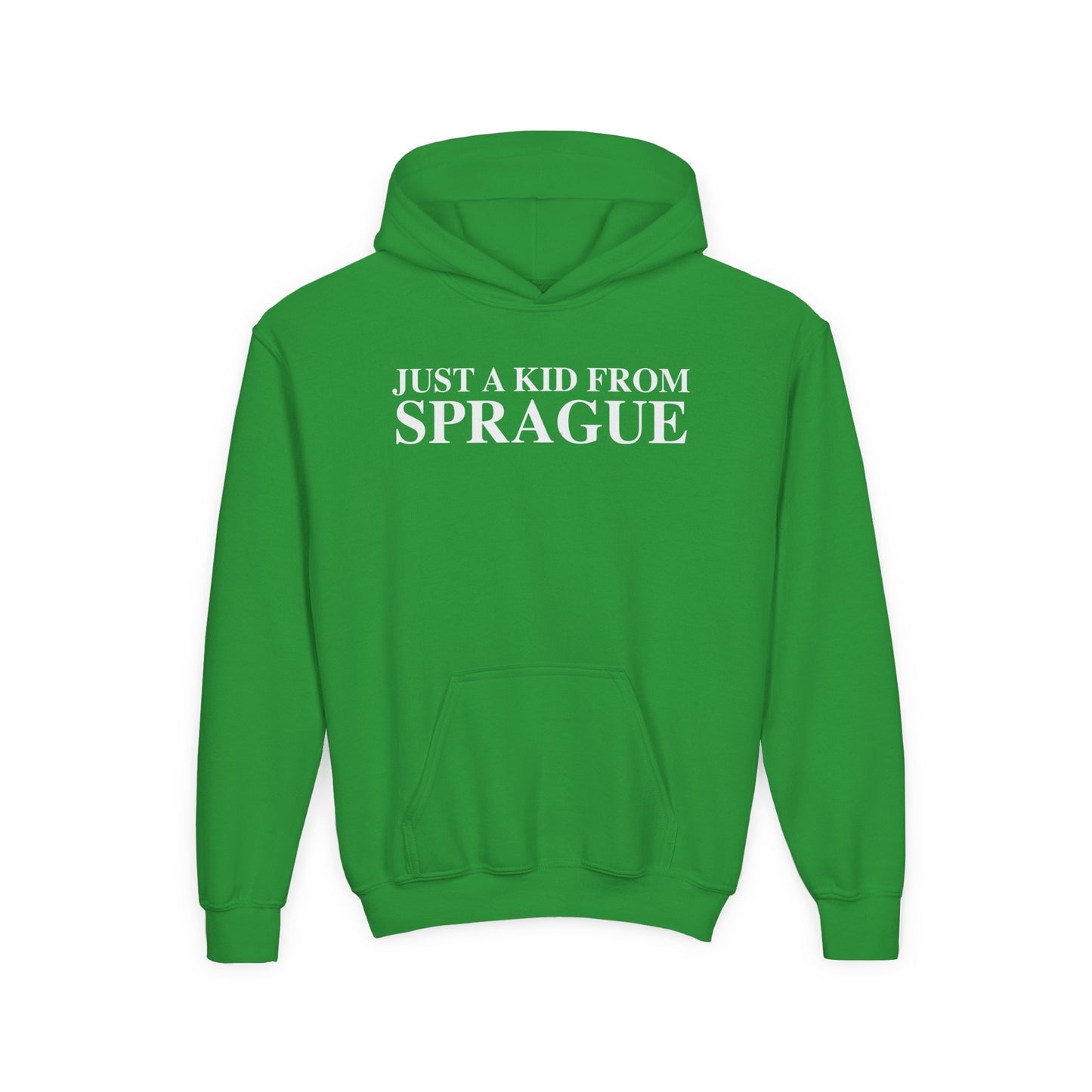 Just a kid from Sprague Youth Heavy Blend Hooded Sweatshirt