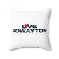 Love Rowayton Spun Polyester Square Pillow