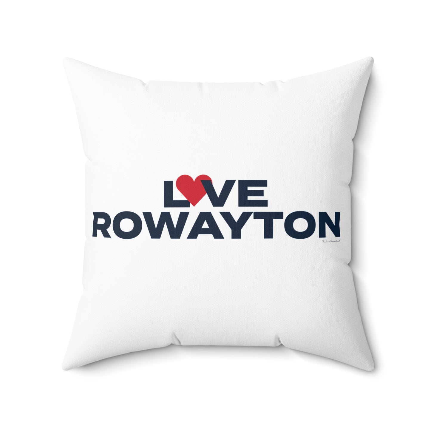 Love Rowayton Spun Polyester Square Pillow
