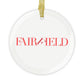 41 Tilt Fairfield Glass Ornaments