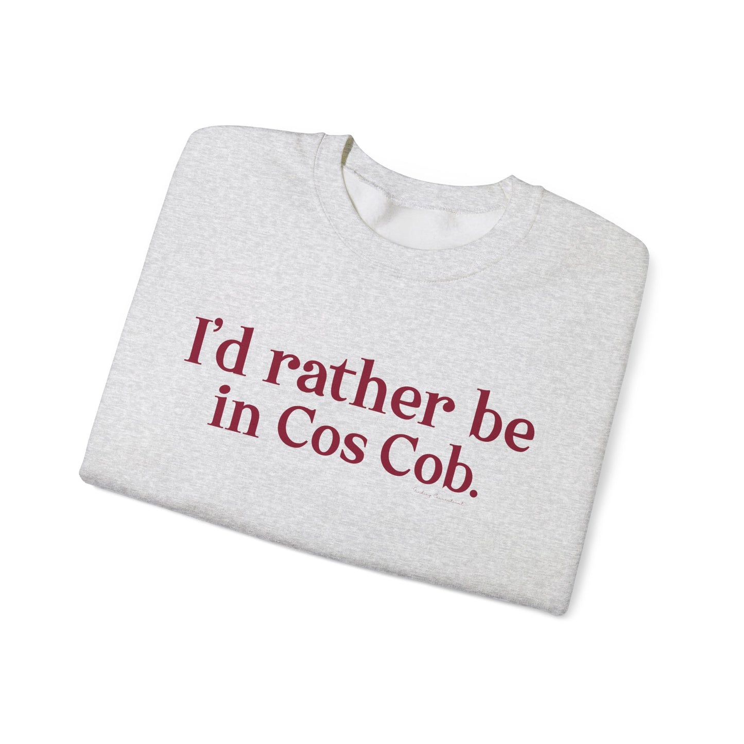 I’d rather be in Cos Cob Unisex Heavy Blend™ Crewneck Sweatshirt